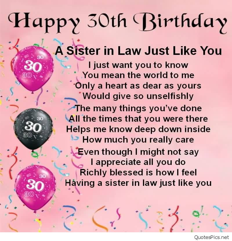 30Th Birthday Wishes For Sister
 Best happy birthday wishes cards for sister brother