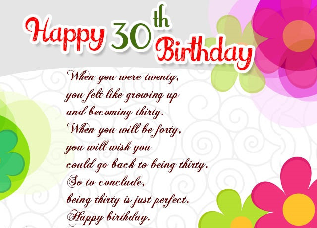 30Th Birthday Wishes For Sister
 50 Best 30th Birthday Wishes for Loved e Perfect Way