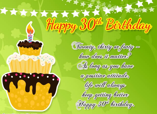 30Th Birthday Wishes For Sister
 180 Happy 30th Birthday Wishes Quotes Sayings Messages