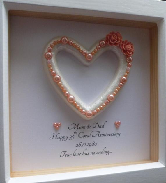 35Th Anniversary Gift Ideas
 35th Wedding Anniversary t 35th Anniversary t coral
