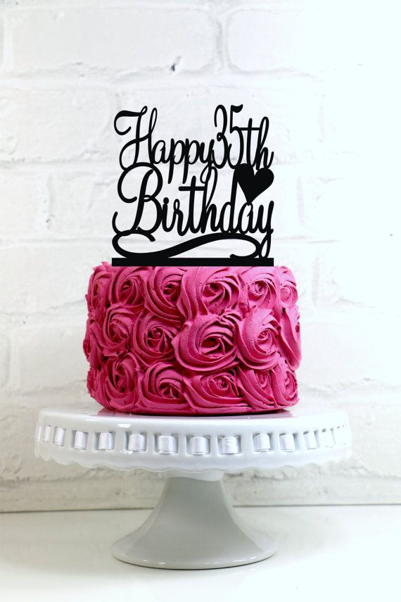 35Th Birthday Gift Ideas For Her
 Happy 35th Birthday Cake Topper or Sign 35