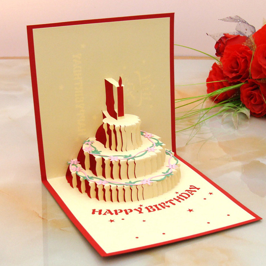 3D Birthday Card
 3D Pop Up Greeting Card Handmade Happy Birthday Party
