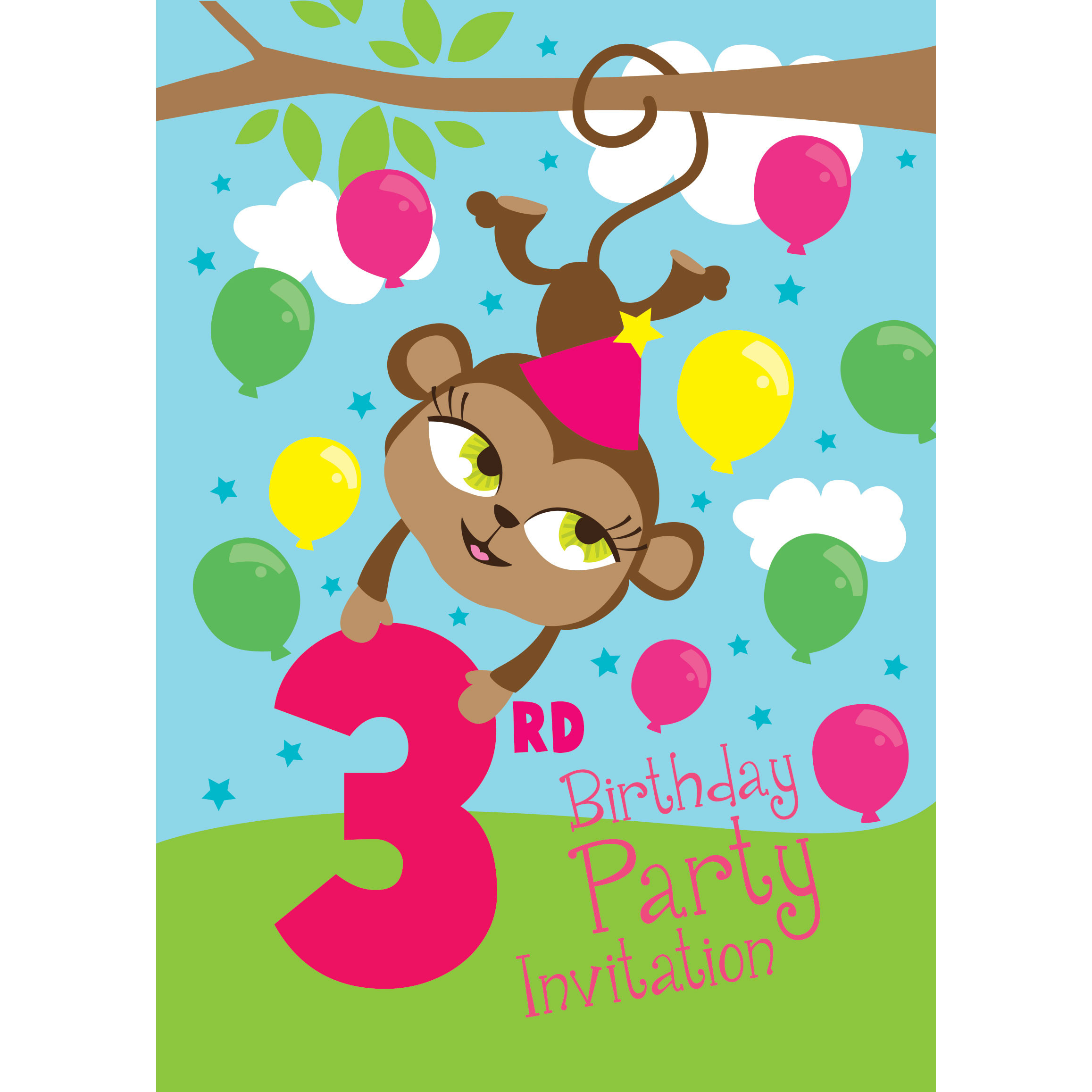 3Rd Birthday Party Invitations
 3rd Birthday Party Supplies