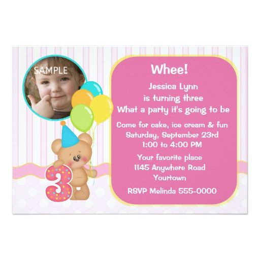 3Rd Birthday Party Invitations
 388 best images about 3rd Birthday Party Invitations on