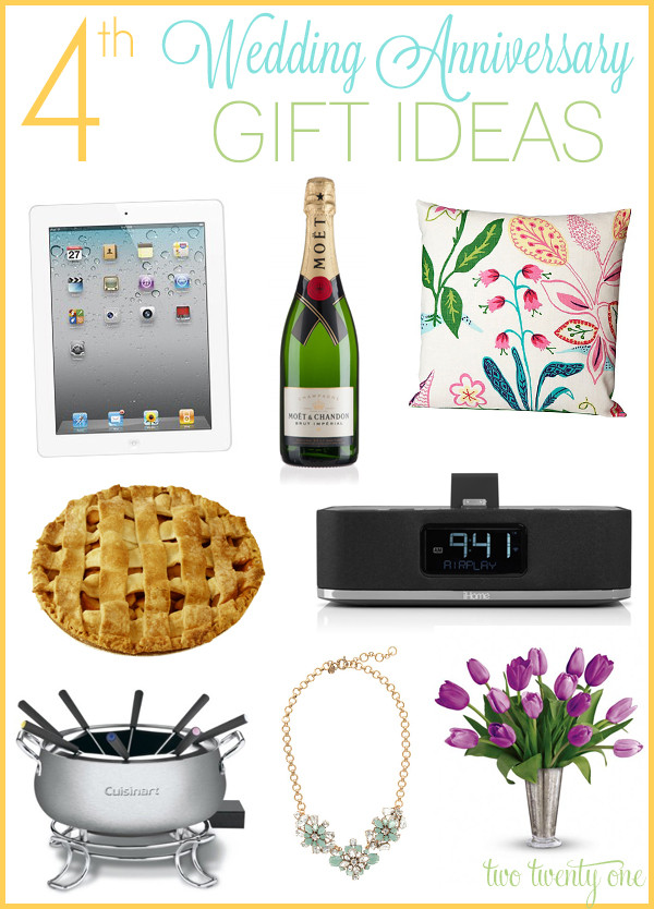 4 Year Wedding Anniversary Gift Ideas For Her
 4th Anniversary Gift Ideas