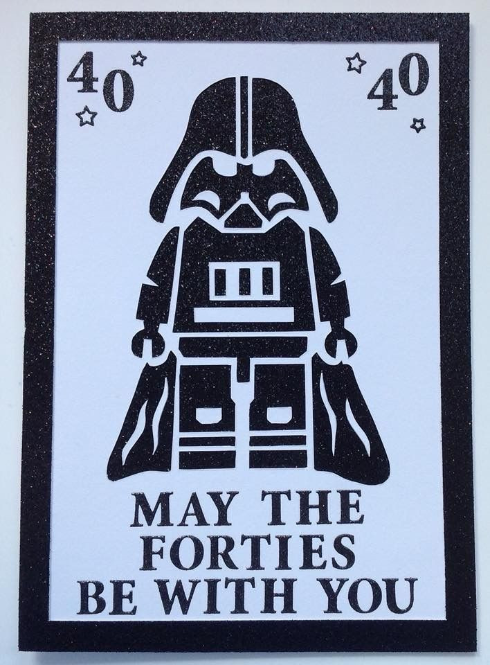 40 Years Old Birthday Quotes
 May the Forties be with you 40thbirthday