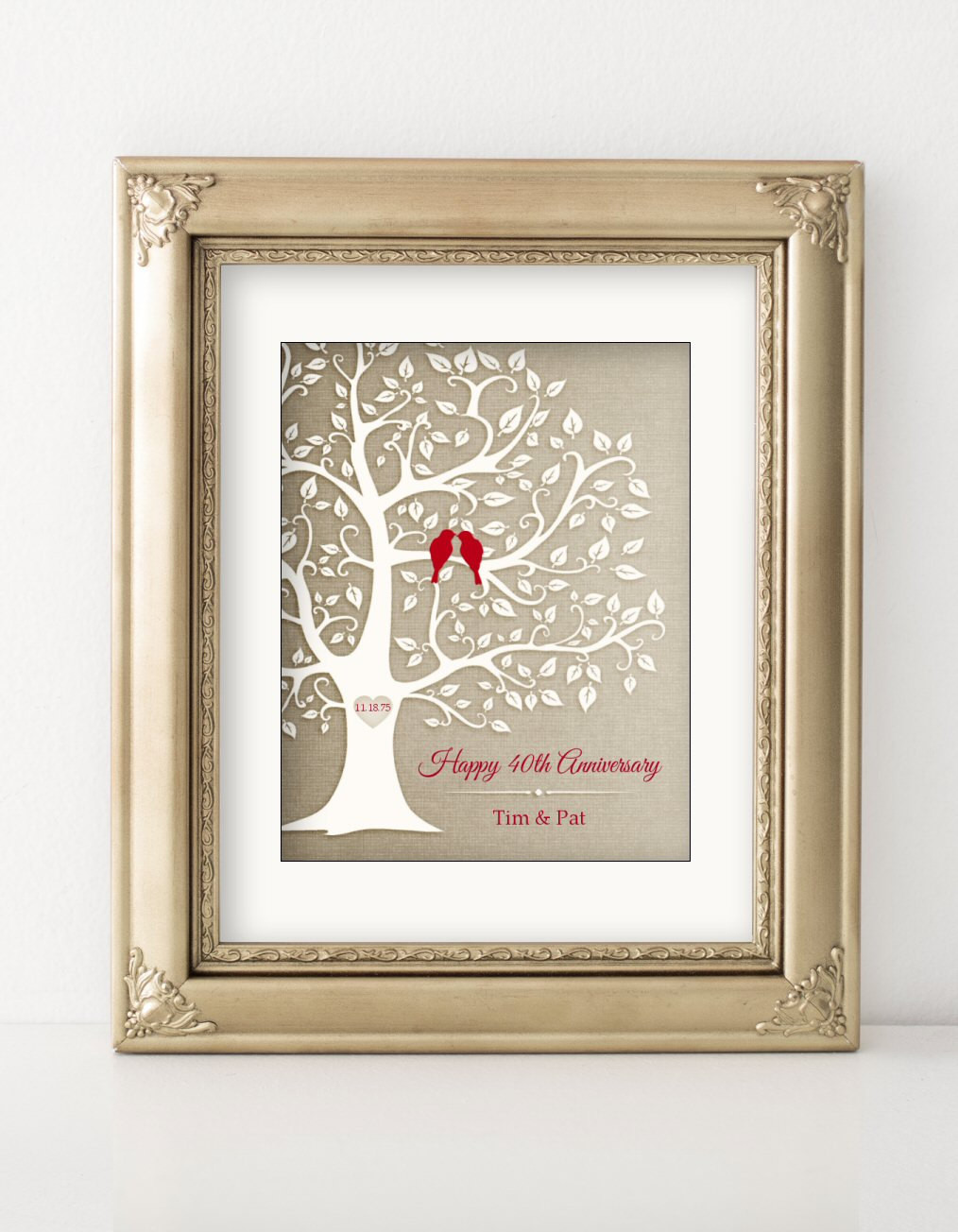 40Th Anniversary Gift Ideas For Couples
 40th Anniversary Gift Golden Anniversary Print Gift