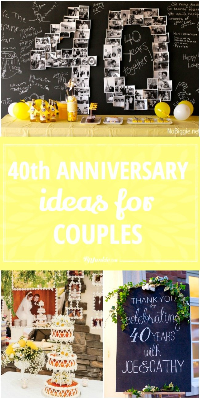 40Th Anniversary Gift Ideas For Couples
 40th Anniversary Ideas for Couples