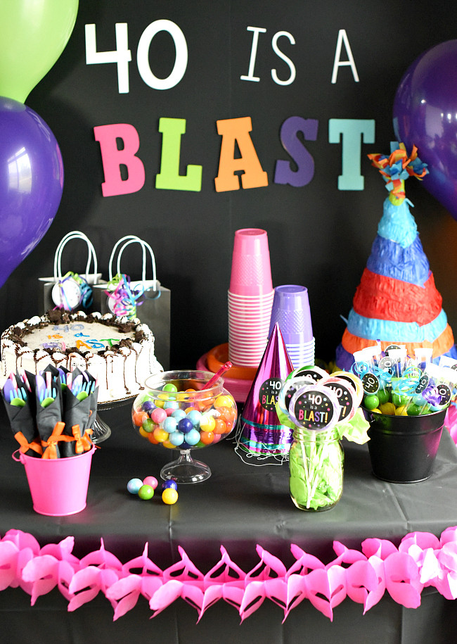 40Th Birthday Party Ideas For Women
 40th Birthday Party 40 is a Blast – Fun Squared