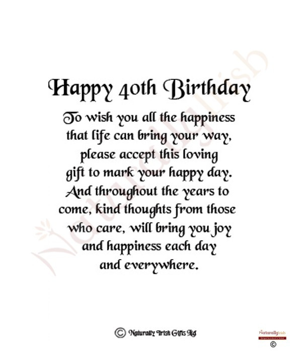 40Th Birthday Quotes
 Funny 40th Birthday Quotes QuotesGram