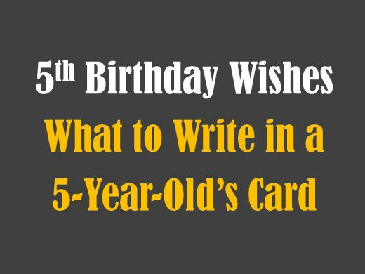 5 Year Old Birthday Quotes
 5th Birthday Messages Wishes and Poems