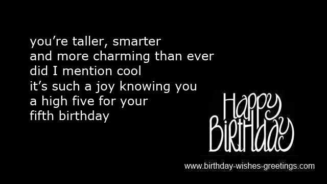 5 Year Old Birthday Quotes
 5th birthday wishes boys and girls 5 year old bday greetings