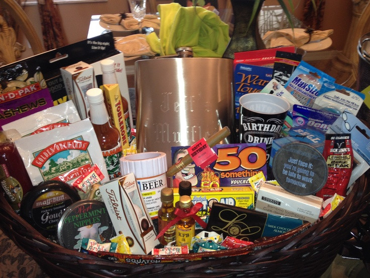 50 Birthday Gift Ideas For Him
 50th Birthday Gift Basket For Him