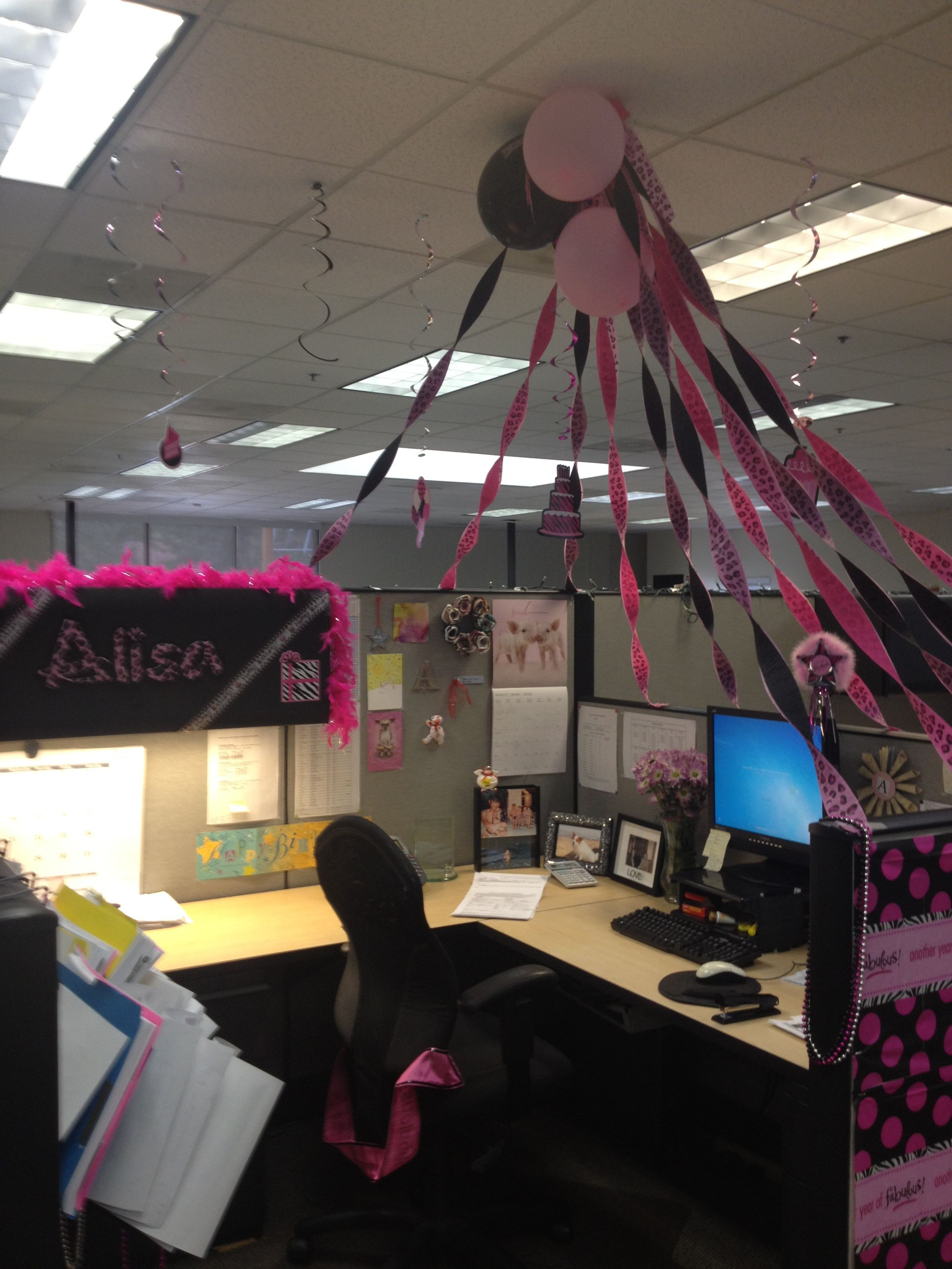 50Th Birthday Decoration Ideas For Office
 Our office birthday tradition is to decorate cubicles to