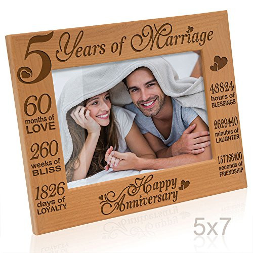 5Th Anniversary Gift Ideas For Him
 5th Year Anniversary Gifts for Her Amazon