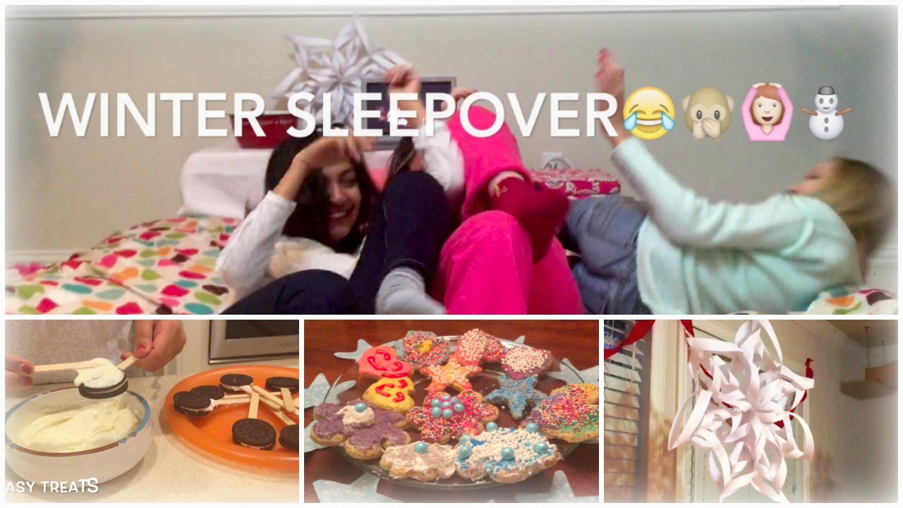 6 Year Old Birthday Party Ideas Winter
 Winter Sleepover DIY Decor Treats & Activities