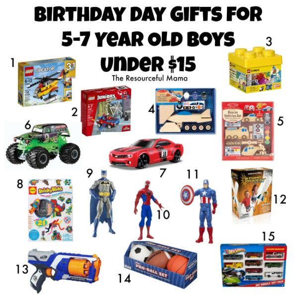6 Year Old Boy Birthday Gift Ideas
 Birthday Gifts for 5 7 Year Old Boys Under $15