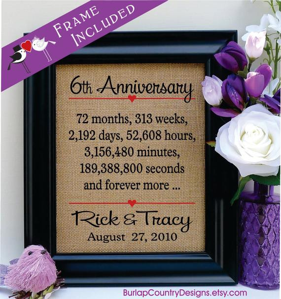 6 Year Wedding Anniversary Gift Ideas
 6th anniversary t 6th wedding anniversary t 6th