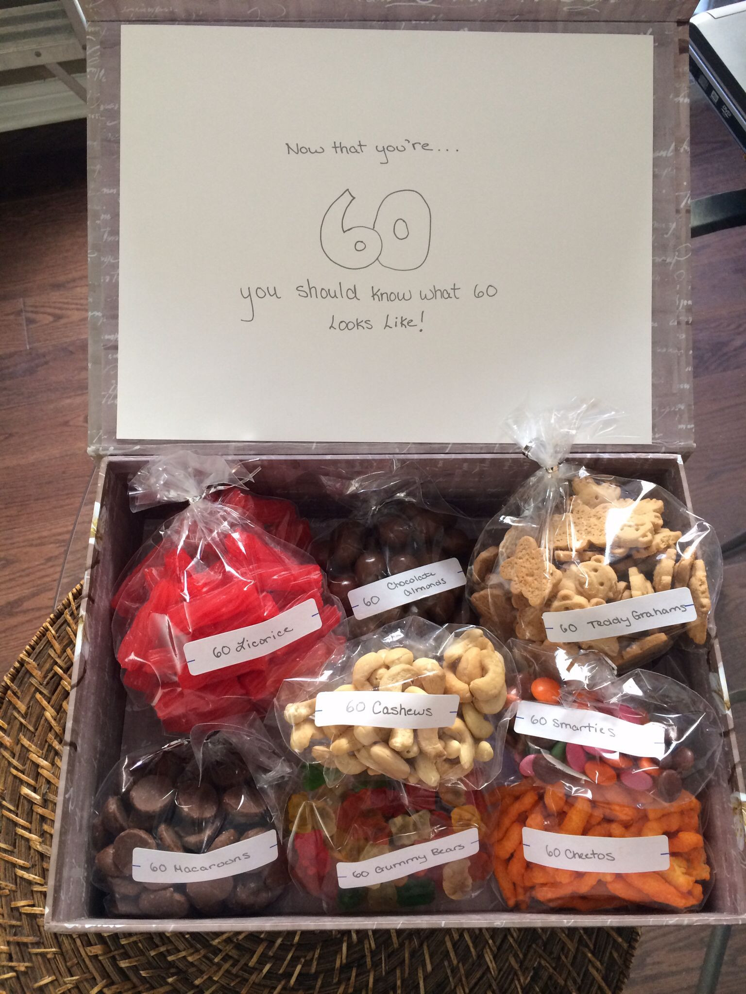 60Th Birthday Gift Ideas
 60th Birthday Treat Box …