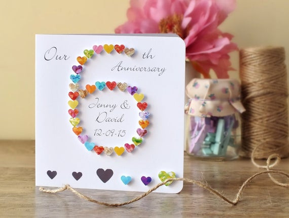 6Th Wedding Anniversary Gift Ideas
 6th Wedding Anniversary Card Personalised Custom 6th