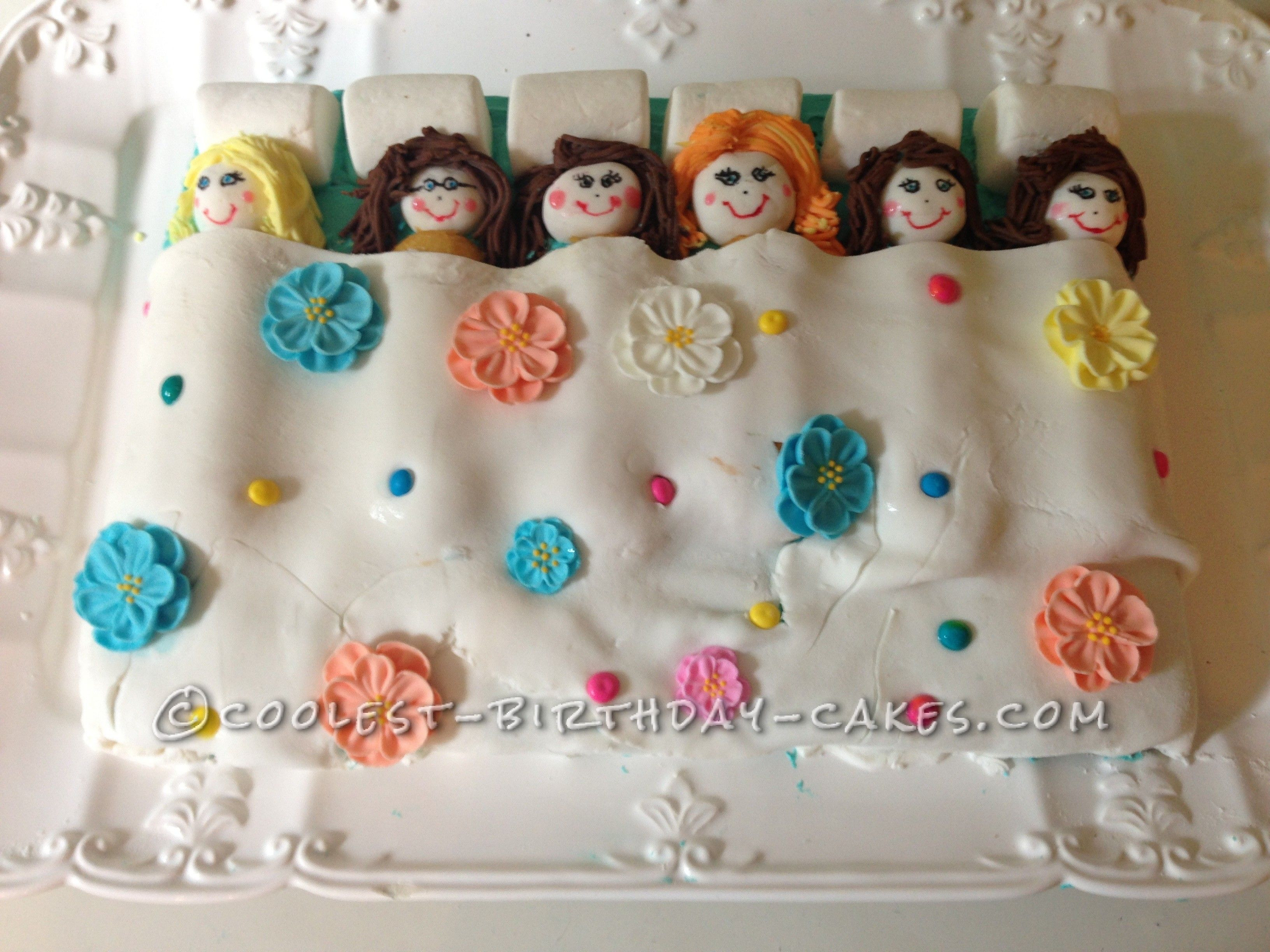 7 Year Old Birthday Party Ideas
 Slumber Party Cake for my 7 Year Old