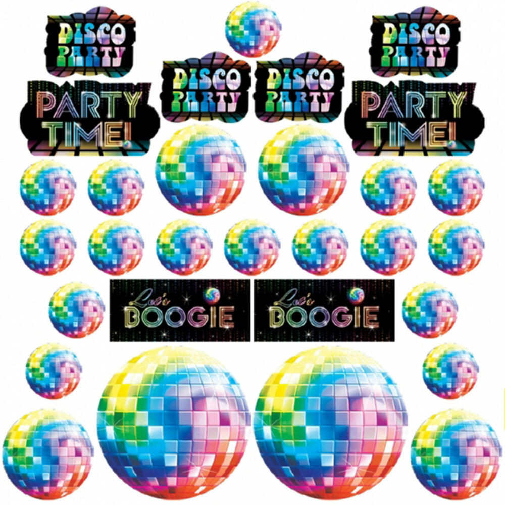 70'S Birthday Party Ideas
 30 x Disco Fever 70 s Boogie Birthday Party Value Cutouts