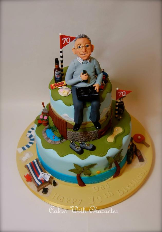 70Th Birthday Cake Ideas For Dad
 My Dad s 70th Birthday cake by Cakes With Character