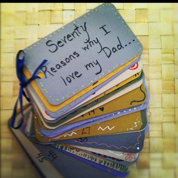 70Th Birthday Gift Ideas For Dad
 70 Reasons Why I Love My Dad Mom Gift For the 70th