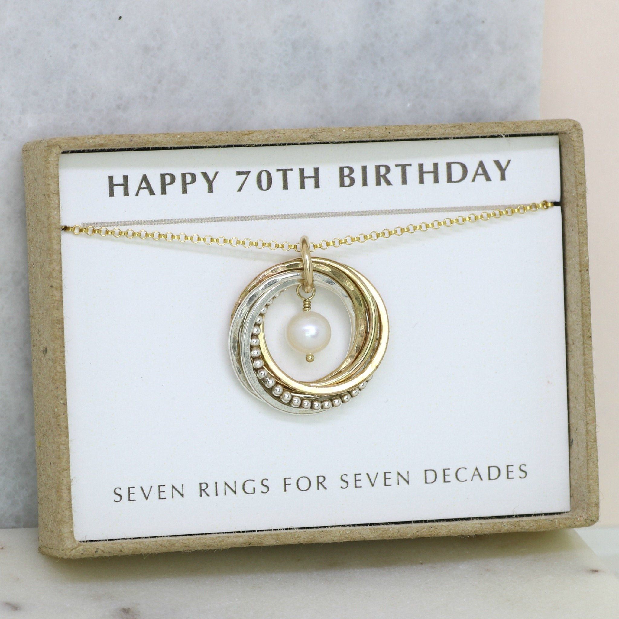 70Th Birthday Gifts
 70th birthday t June birthstone necklace pearl June