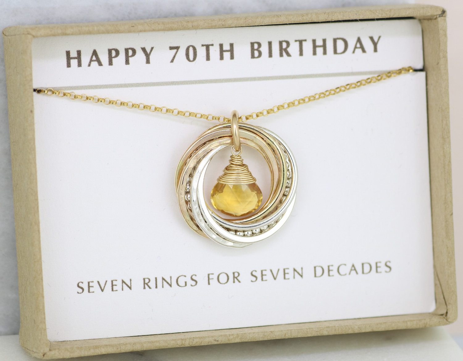70Th Birthday Gifts
 70th birthday t November birthday necklace for 70th