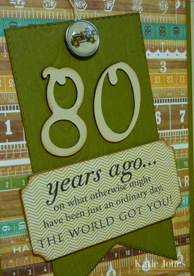 80 Year Old Birthday Gift Ideas
 crafting with katie 80th Birthday Card