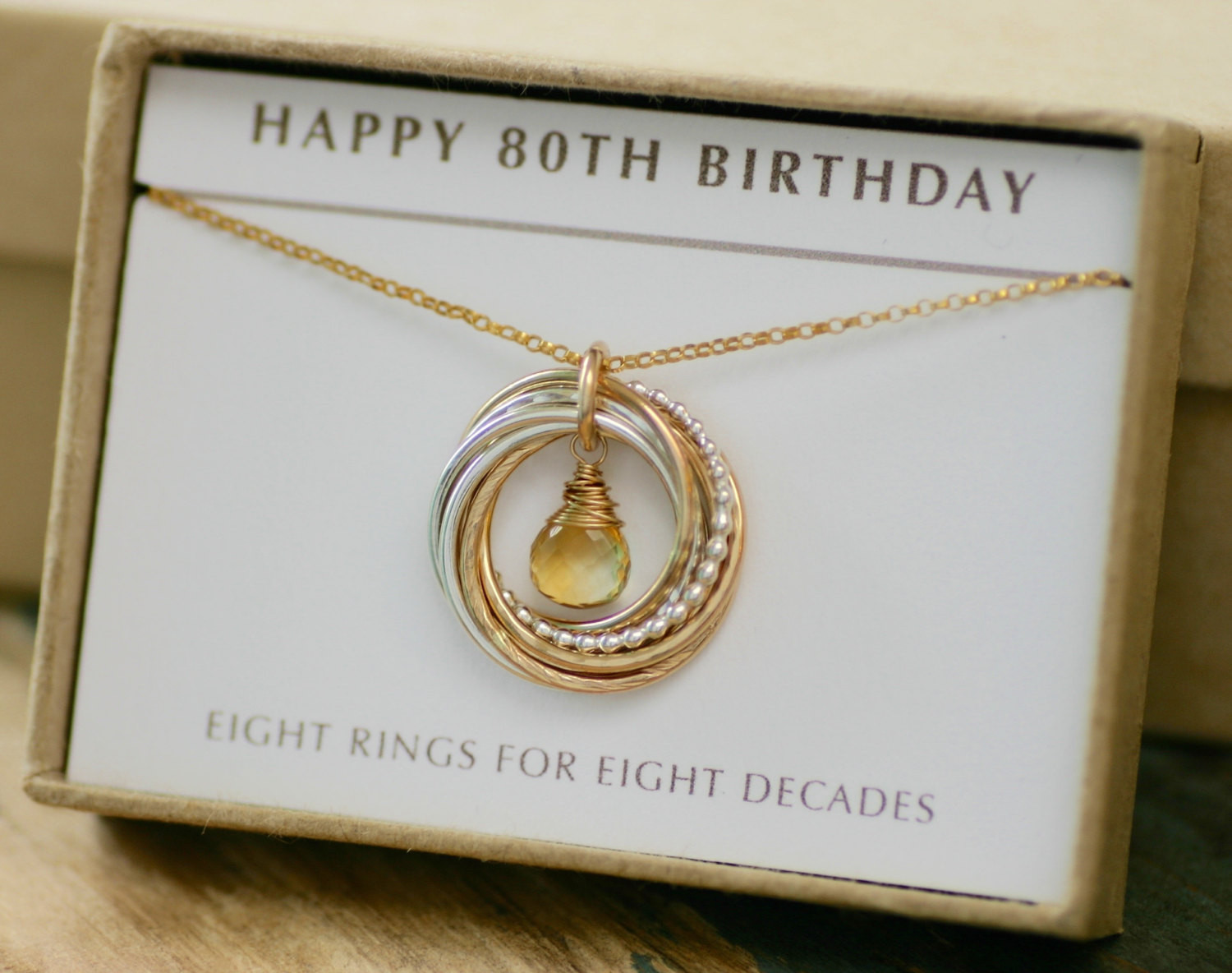 80Th Birthday Gift Ideas For Her
 80th birthday t for her November birthstone necklace