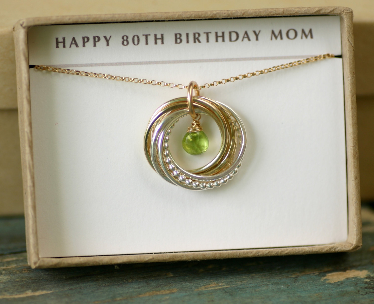 80Th Birthday Gift Ideas For Her
 80th birthday t for mother August birthstone necklace for