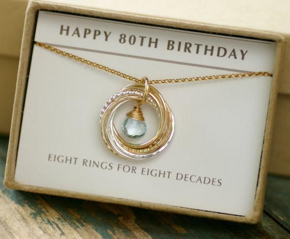 80Th Birthday Gift Ideas For Her
 80th birthday t for mother December birthstone jewelry for