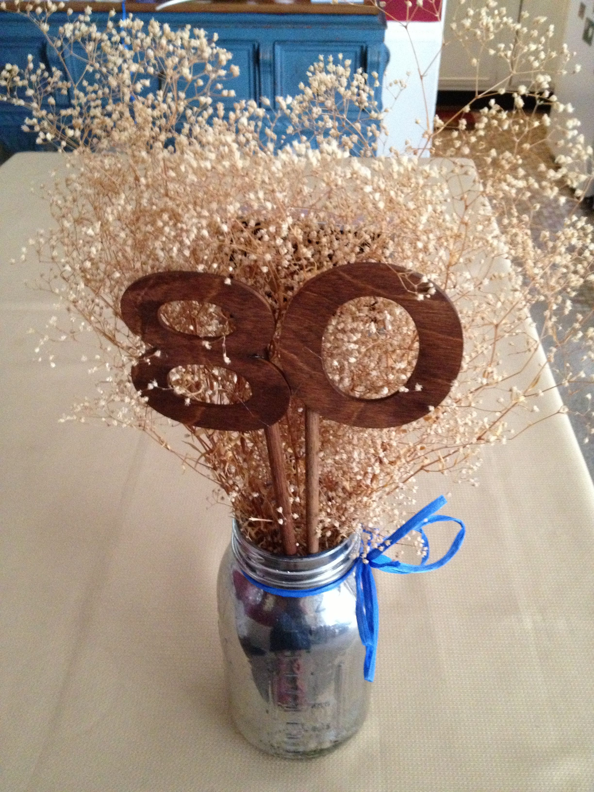80Th Birthday Party Favors
 80th birthday centerpiece Crafts