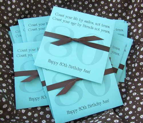 80Th Birthday Party Favors
 Personalized Birthday Party Favors
