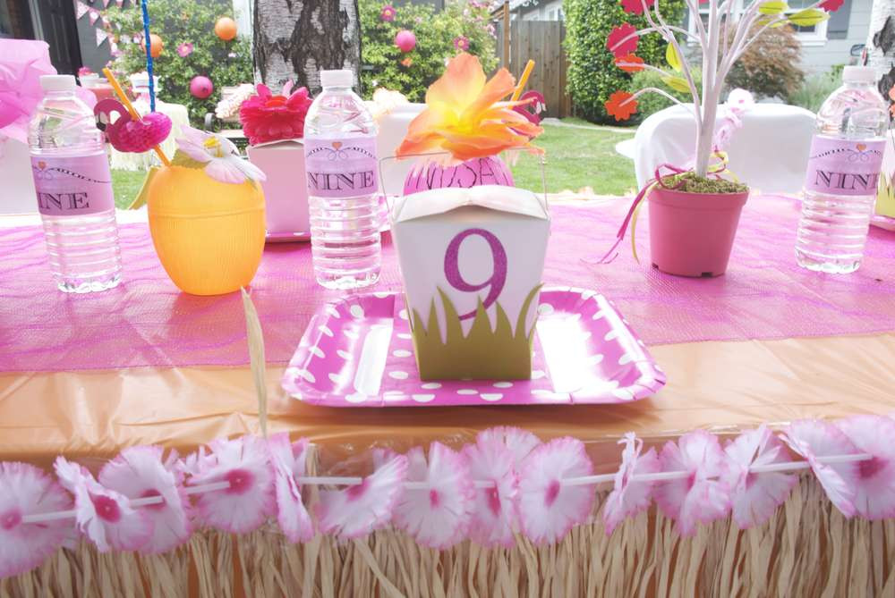 9 Yr Old Girl Birthday Party Ideas
 hawaiian party Birthday Party Ideas