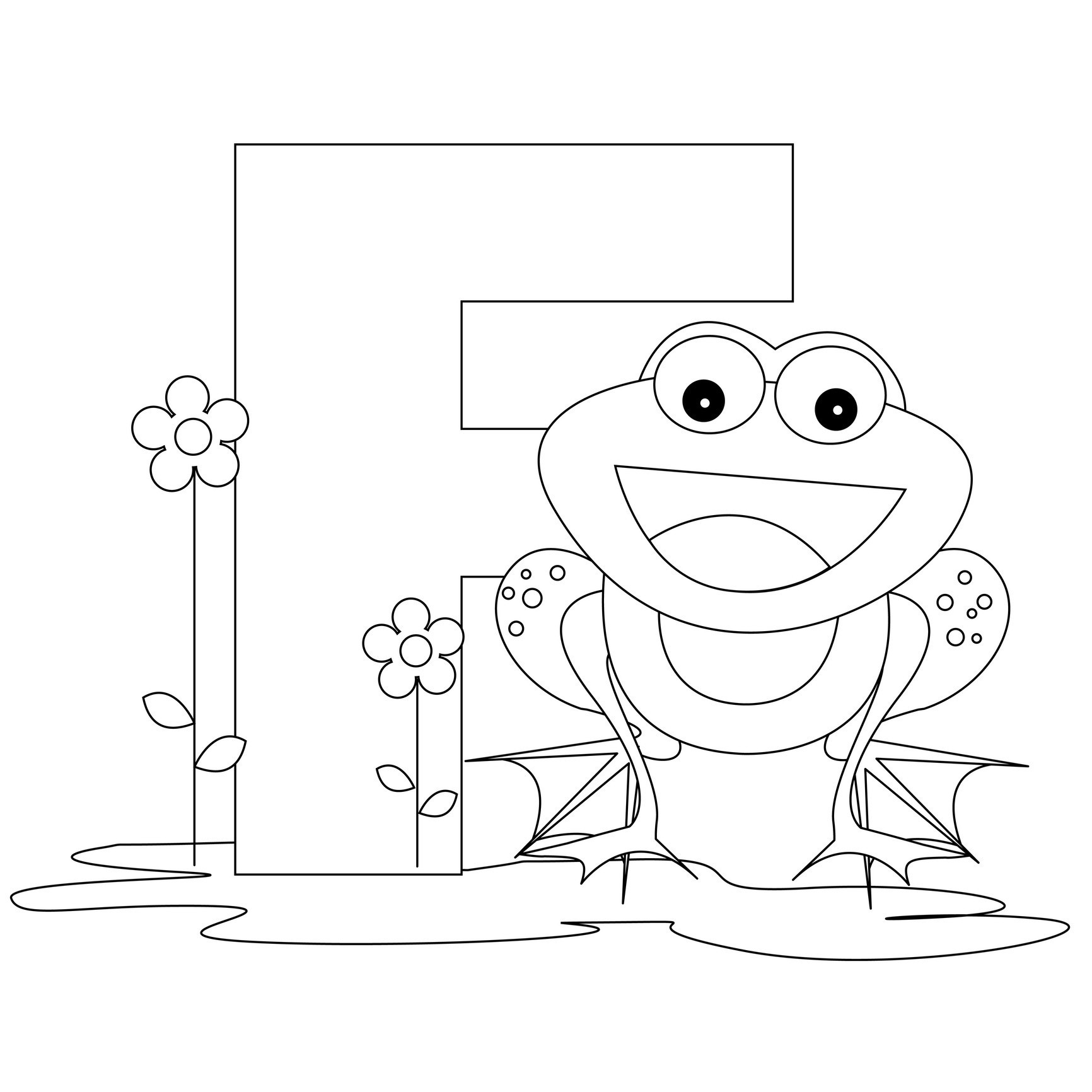 Abc Coloring Pages For Toddlers
 Free Printable Alphabet Coloring Pages for Kids Best