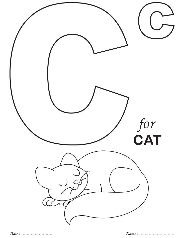 Abc Coloring Pages Free Printable
 Preschool Coloring Pages Alphabet AZ Coloring Pages