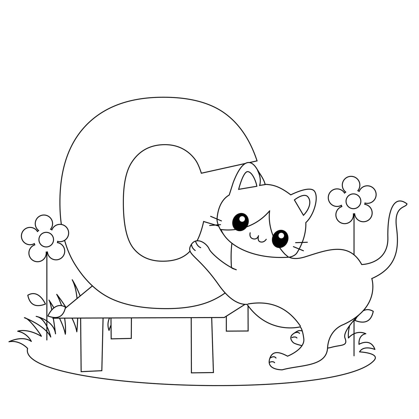 Abc Coloring Pages Free Printable
 Free Printable Alphabet Coloring Pages for Kids Best