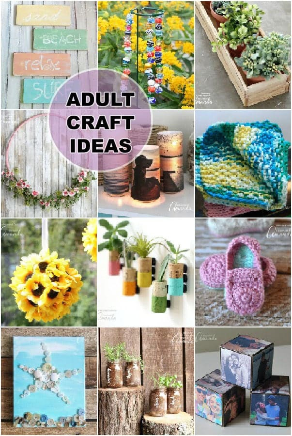 Adult Arts And Crafts
 Adult Craft Ideas lots of crafts for adults