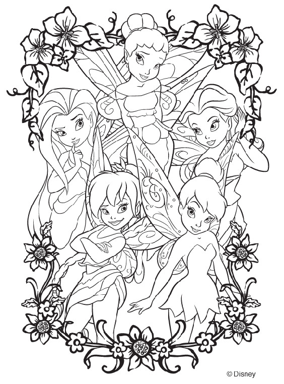 Adult Coloring Pages Disney
 Disney Fairies Coloring Page
