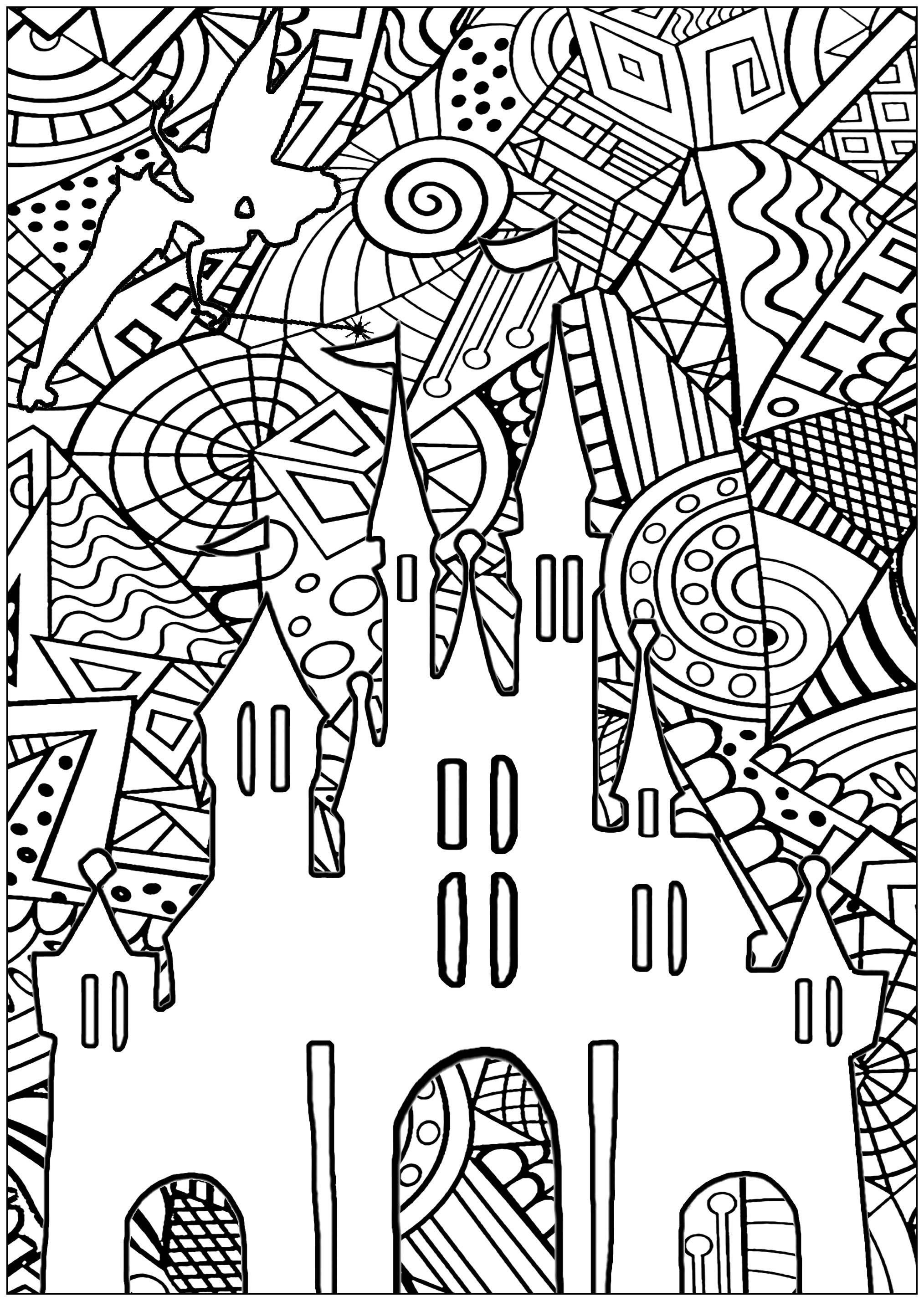 Adult Coloring Pages Disney
 Fairy Coloring Pages for Adults