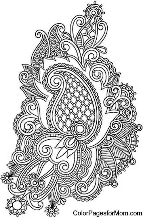 Adult Coloring Pages Paisley
 25 Best Ideas about Paisley Coloring Pages on Pinterest