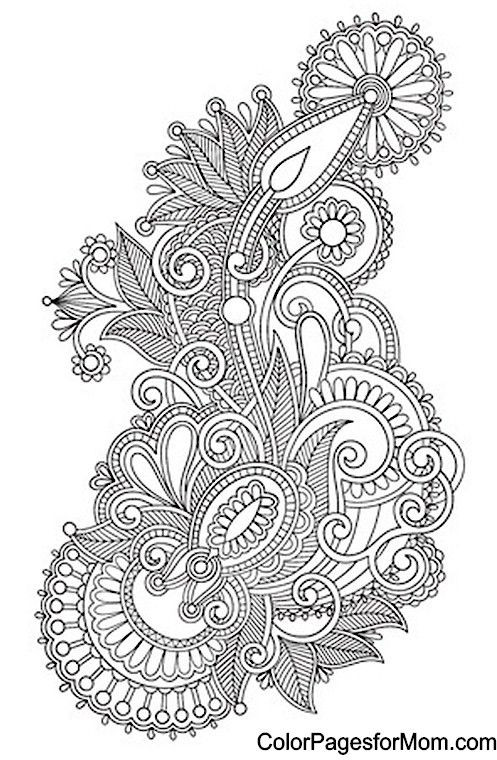 Adult Coloring Pages Paisley
 