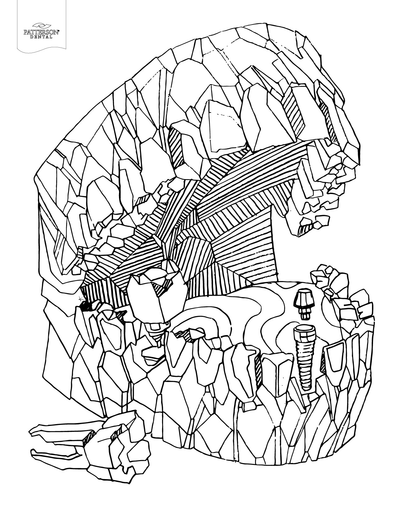 Adult Coloring Sheet
 10 Toothy Adult Coloring Pages [Printable] f The Cusp