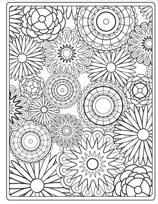 Adult Flower Coloring Pages
 Flower Coloring Pages for Adults Best Coloring Pages For