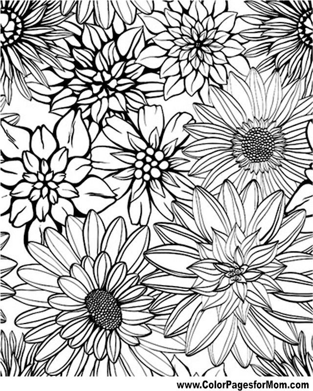 Adult Flower Coloring Pages
 Flower Coloring Page 79 Coloring Therapy