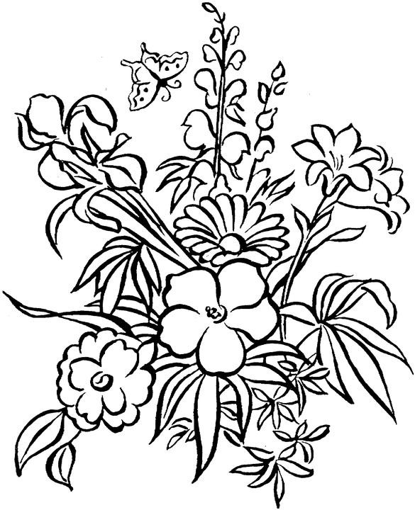 Adult Flower Coloring Pages
 Free Printable Adult Coloring Pages Flower Coloring Pages