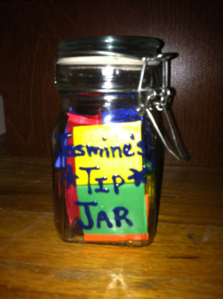 Adult Graduation Gift Ideas
 High school graduation t idea Jar filled with tips and
